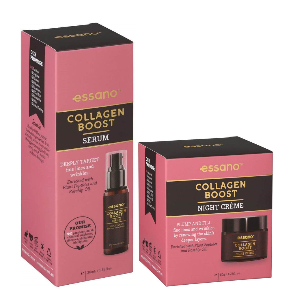 Essano - 'Fine Lines' Collagen Boost Serum and Night Crème Bundle